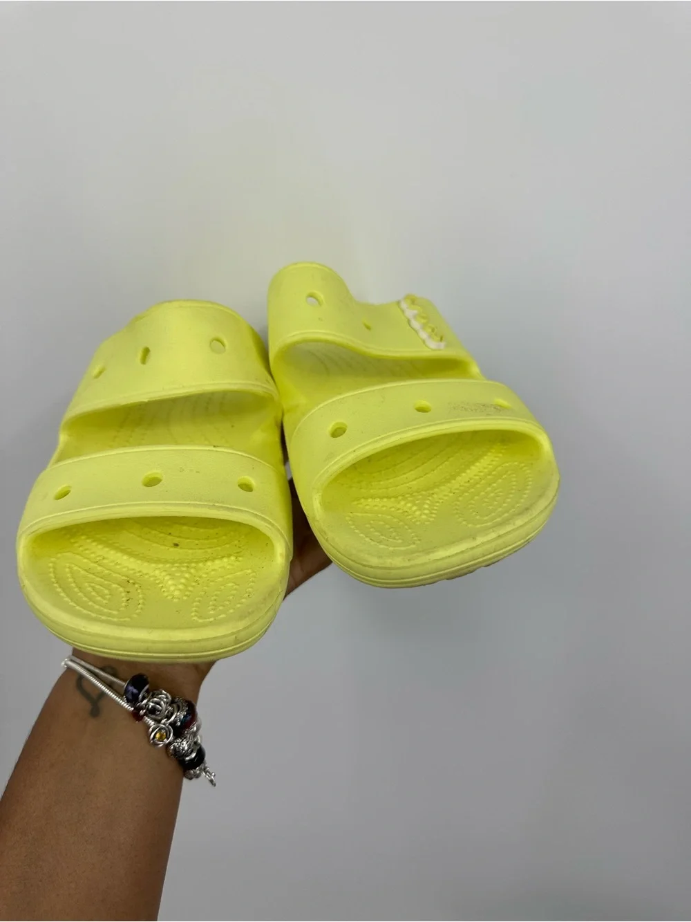 CROCS neon yellow